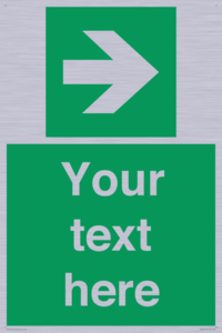 Custom Arrow Right Sign